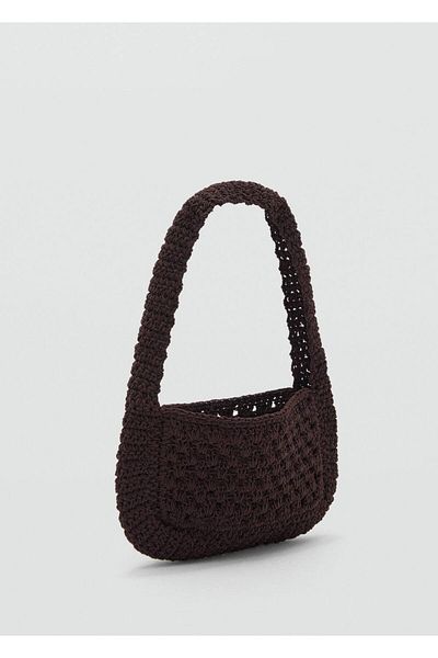 MANGO Woman Háčkovaná taška Clutch