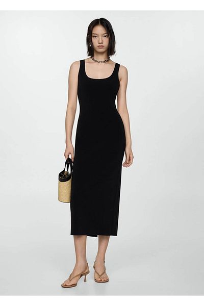 MANGO Woman Strappy Midi Dress