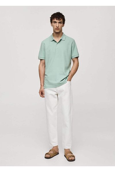 MANGO Man Polo ze 100% bawełny Pique