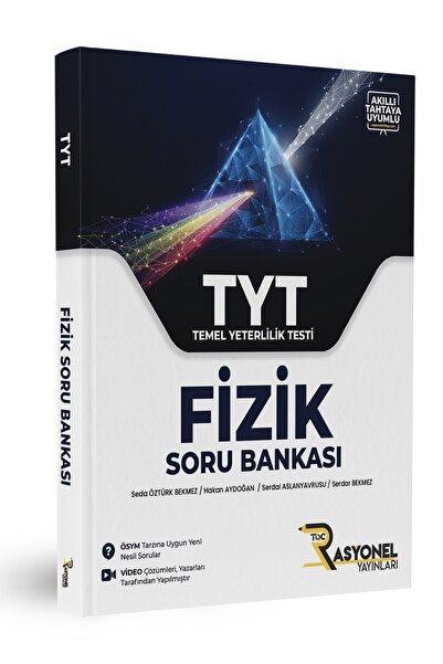 Rasyonel Yayınları Tyt Fizik Soru Bankası (YAZARLARINDAN VİDEO ÇÖZÜMLÜ)