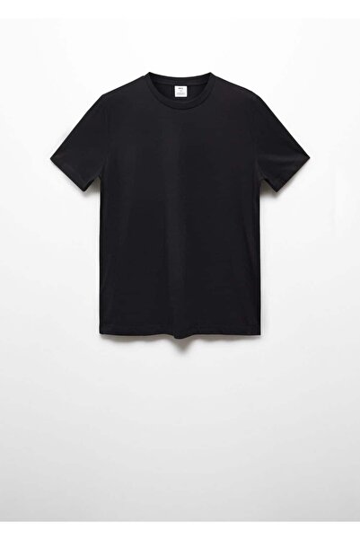 MANGO Man Βασικό βαμβακερό μπλουζάκι