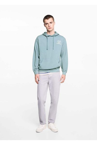 Mango Teen Unisex φούτερ με γραφή