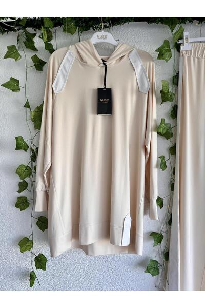 Nuss Ecru Hooded Shoulder Set - 1009