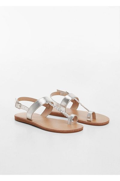 MANGO Kids Sandalen mit Metallriemen