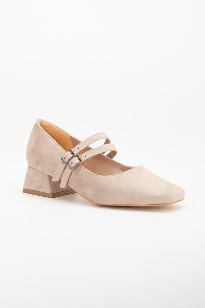 Dilimler Ayakkabı Large Size 2 - Γυναικεία Suede Skin Παπούτσια με χαμηλό τακούνι