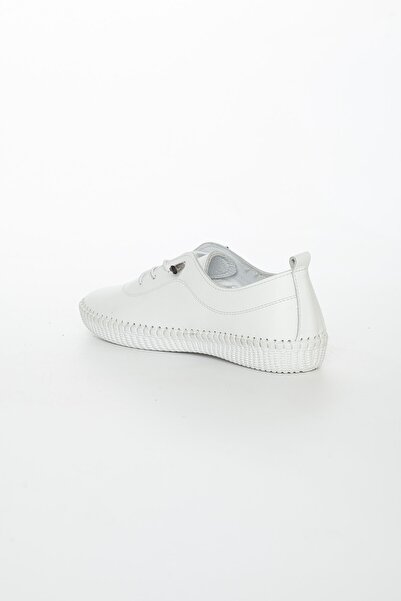 Dilimler Ayakkabı Γνήσιο Δερμάτινο Ορθοπεδικό Saddler Λευκό Μεγάλο Μέγεθος Γυναικεία Παπούτσια Casual