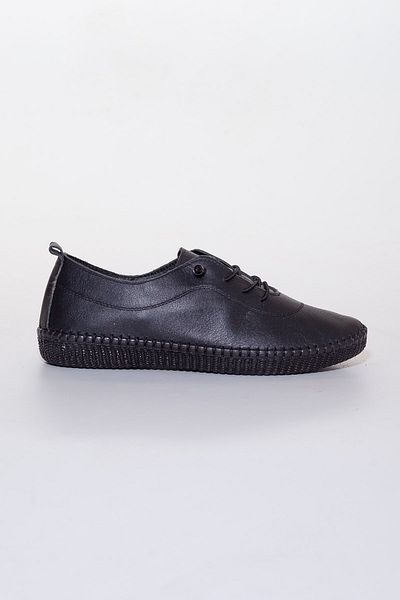 Dilimler Ayakkabı Genuine Leather Orthopedic Saddled Black Large Size Women's Shoes Daily