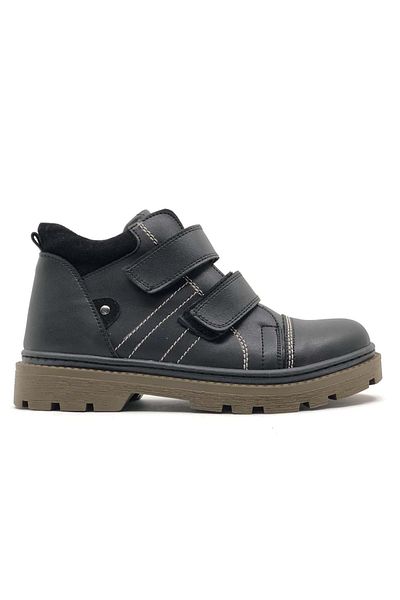 KCMN Aydindas Velcro Boots Unisex Boots Παιδικές Μπότες ΜΑΥΡΟ