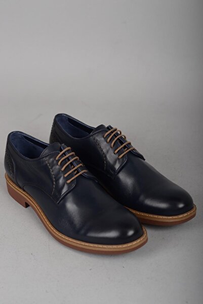 SEÇ KUNDURA Select 2650 genuine leather men's shoes navy blue
