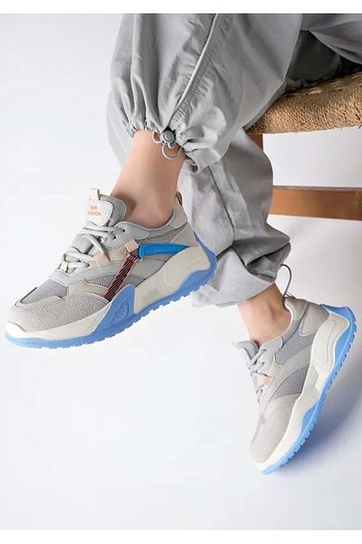 KCMN Lamborghini 9950 Thick Sole Sneaker Unisex Αθλητικά Παπούτσια Γκρι