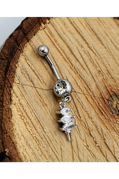 Monalisa Home Steel Zircon Stone Belly Piercing