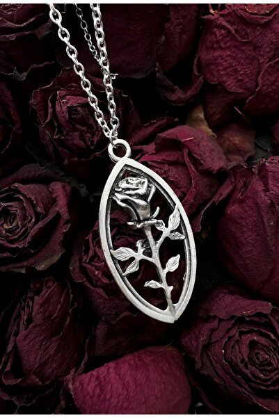 DarkellaStore قلادة الورد القوطية الفيكتورية