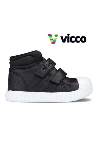 Vicco Yayo Orthopedic Kids Pantofi sport înalți Negri