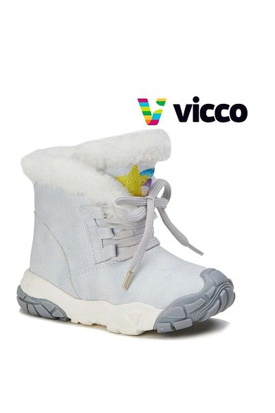 Vicco Χορευτικά Ορθοπεδικά Παιδικά Μποτάκια Γκρι