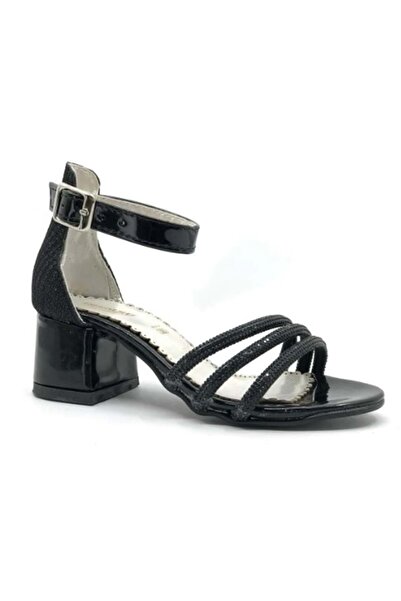 KOCAMANLAR İremsu 1441 فستان سهرة بناتي بكعب حجري أسود