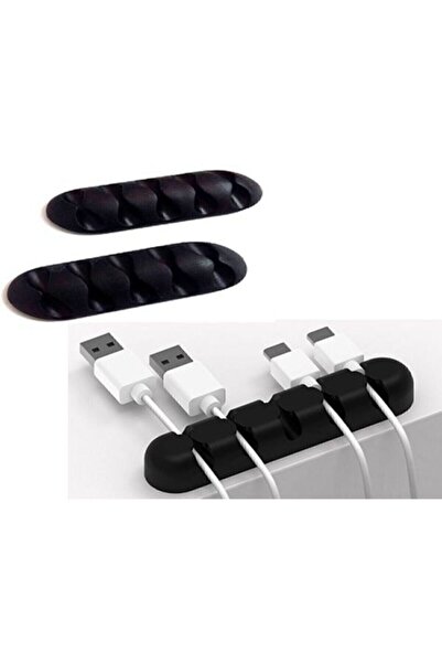 Limomim حامل كابل 5 قنوات للطاولة 2 قطعة