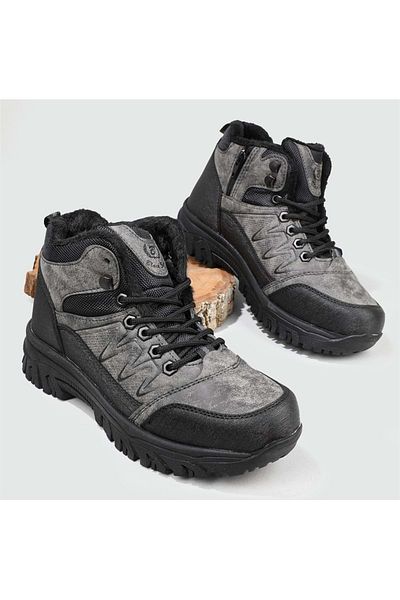 KOCAMANLAR Black Sea 579 Outdoor Wool Ανδρικές Μπότες Smoked
