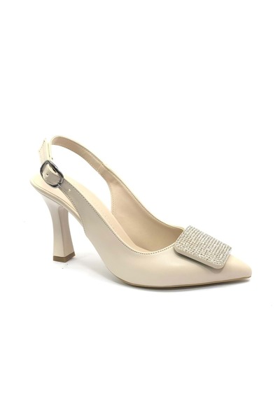 KOCAMANLAR Feles štikle sa otvorenim leđima - Sa kamenim detaljima Žene Cipel...