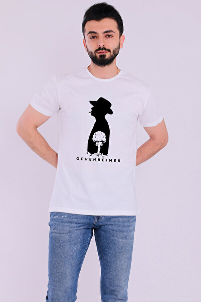 Tshirthane Оппенгеймер Ядерний Білий Короткий Рукав Чоловічий Футболка