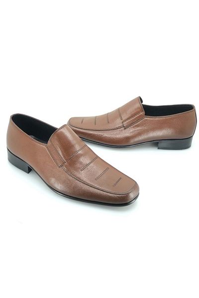 KCMN Zeki Rok K.13 Elastic Ανδρικά Κλασικά Παπούτσια Καφέ