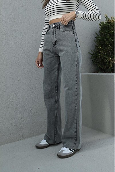 Havoş Anthracite Washed Straight Jeans