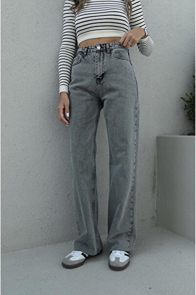 Havoş Anthracite Washed Straight Jeans