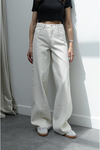 Havoş Ecru Cargo Jean