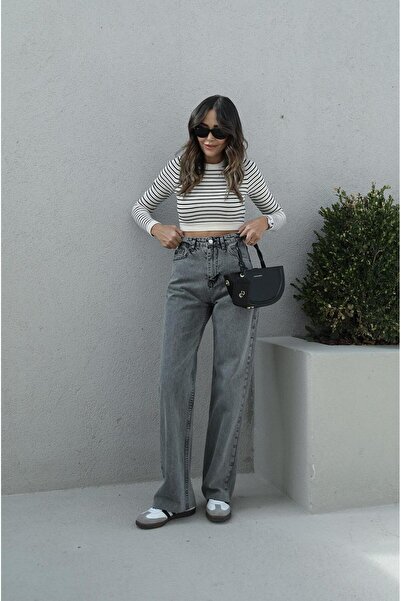 Havoş Anthracite Washed Straight Jeans