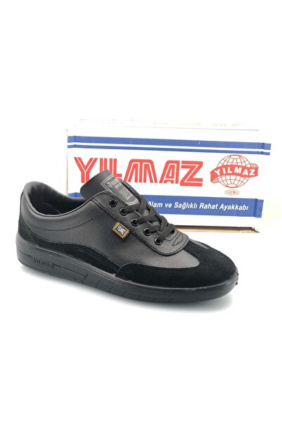 KCMN YILMAZ Mekap 100% Piele autentică Pantofi de muncă și sport unisex NEGRI