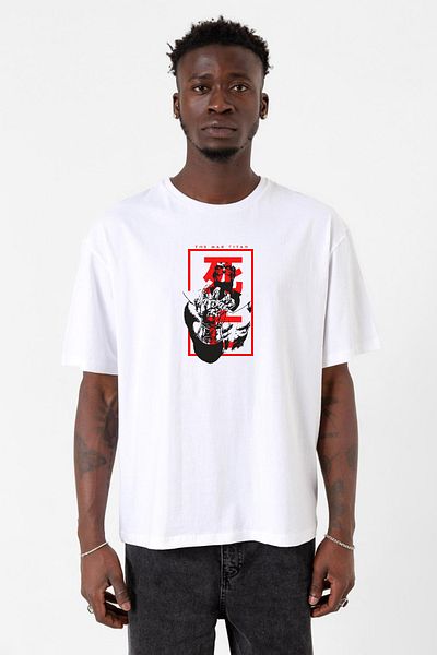 Tshirthane Το Mad Titan Thanos White ανδρικό μπλουζάκι Oversize