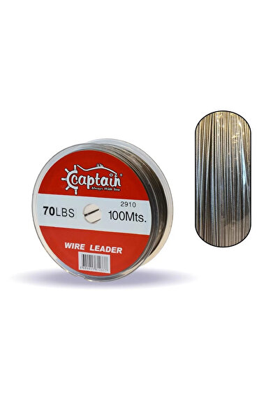 CAPTAIN Çelik Tel 100mt Steel Wire Leader 70 Lbs