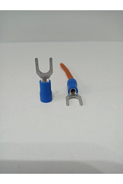 YSN 14ga 16ga Yalıtımlı Çatal Kablo Ucu - Amfiye Takılan Çatal Hoparlör Termi...