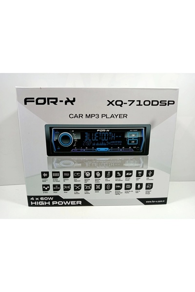 For-X Teyp – XQ-710DSP 4x60w – 8 Kanal 4 Amfi Çıkışlı Tesisat Teybi - Çakmak ...