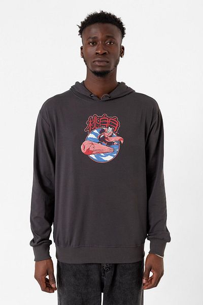 Tshirthane Dragon Ball Z Anime Tao Pai Pai Express Καπνιστή ανδρική κουκούλα 2 ιντσών
