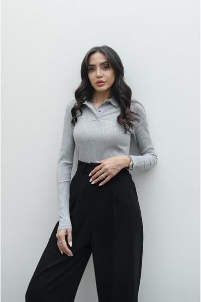 Havoş Základní halenka v šedé barvě