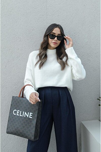 Havoş سترة مضلعة ذات حواف سميكة من إكرو