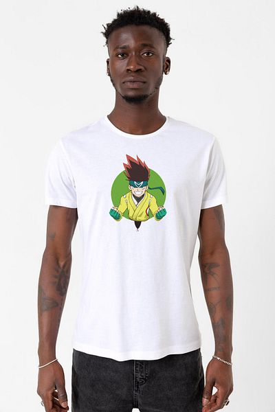 Tshirthane Ανδρικό μπλουζάκι Beyblade Arman Kusaba White Oversize