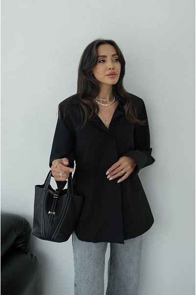 Havoş Rope Tied Black Shirt