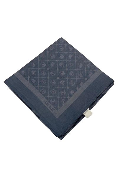 Aker Βαμβακερό κασκόλ Anthracite Blue - 923