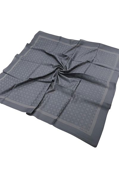 Aker Βαμβακερό κασκόλ Anthracite Blue - 923