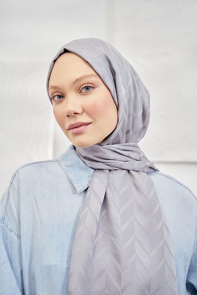 ARMANDA Σάλι Jacquard Zigzag Pattern 3078-77
