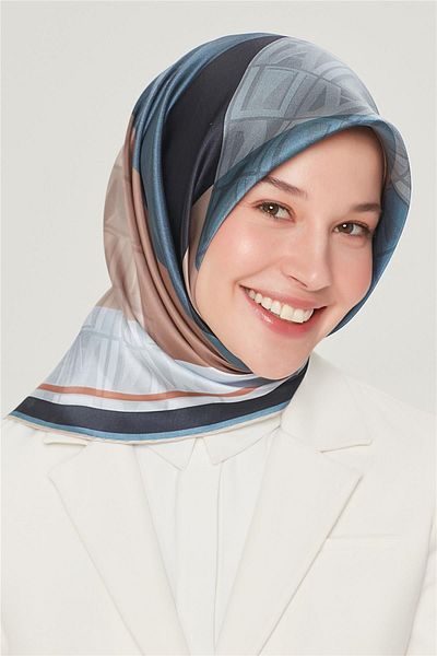 Armine Μεταξωτό κασκόλ Navy Blue Twill - Nostalgia 8516-31
