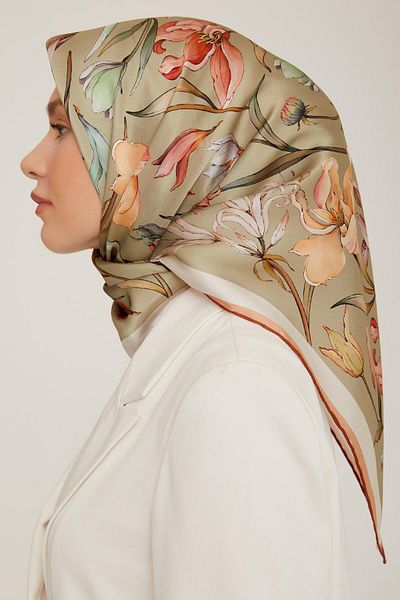 Armine Oil Green Sport Twill Κασκόλ - 8825-33
