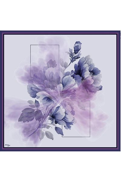 Armine Λεβάντα 9019-04 Φουλάρι Sport Twill
