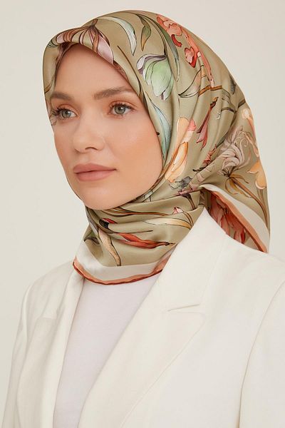 Armine Oil Green Sport Twill Κασκόλ - 8825-33