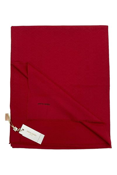 Pierre Cardin Şal de bumbac roşu Claret - Model 941