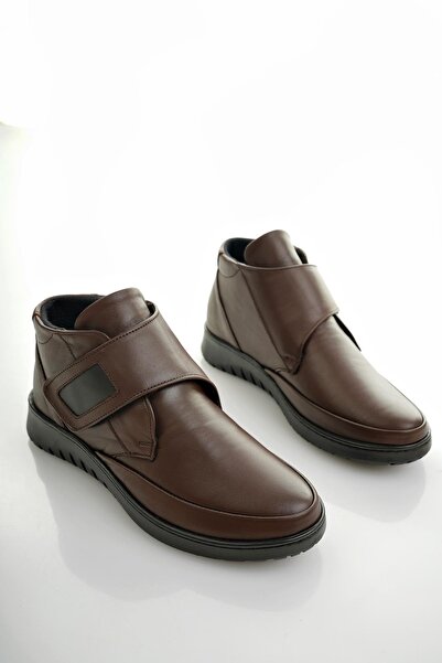 MUGGO Medically Garantili Ortopedik Taban Topuk Dikeni Hakiki Deri Kadın Bot