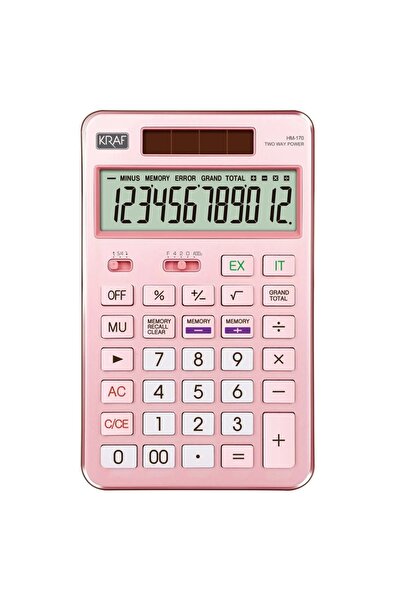 KRAF 12 HANE MASAÜSTÜ HESAP MAKİNESİ HM-170 PK