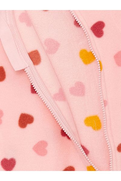 LC Waikiki Lcw Kapuzen-Overall mit langen Ärmeln und Muster für Babys