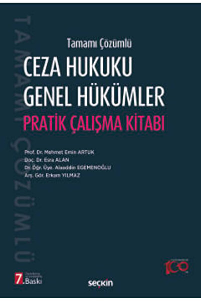 Seçkin Yayıncılık Ceza Hukuku Genel Hükümler Pratik Çalışma Kitabı Mehmet Emi...